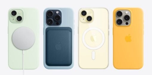 Coque en silicone avec MagSafe pour iPhone 15