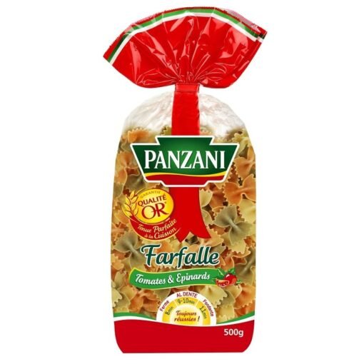 Panzani - Farfalle Epinards et Tomates - 500g