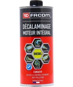 Facom 006025 – Décalaminant moteur intégral Diesel 1 L | Traitement curatif sans démontage