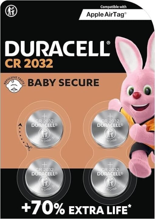 DURACELL - Piles plates/boutons CR2032 +70% Extra Life