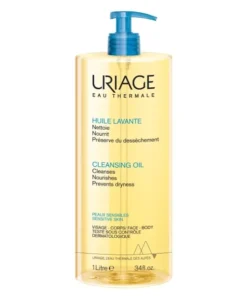 URIAGE - Huile Lavante Nourrissante - Visage et Corps - Peaux Sensibles