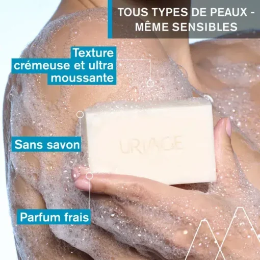URIAGE - Crème Lavante Solide - Visage et Corps - Peaux Sensibles – Image 5