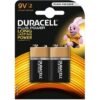 DURACELL - 2 Piles Alkaline Plus Power 6LR61