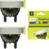 PHILIPS - 2 Lames de rechange 360 OneBlade modèle QP420/50