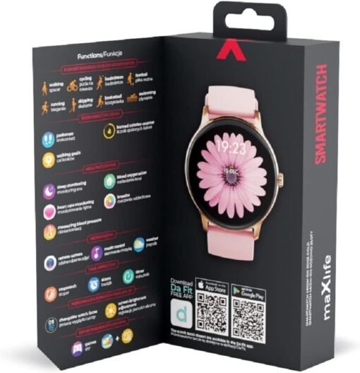 COFI 1453 - Montre connectée Maxlife MXSW-100 rose gold – Image 4