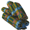 Tissu Kente tissé à la main 100% authentique en provenance du Ghana - Modèle 018