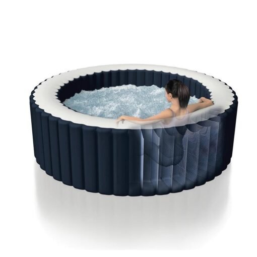 INTEX - Spa gonflable Blue Navy 4 places avec lampe d'ambiance LED – Image 3