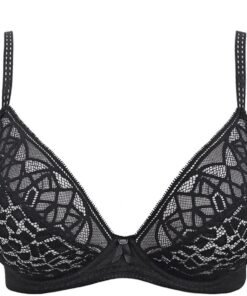 Soutien-gorge plongeant à armatures Soirée Lace Freya noir