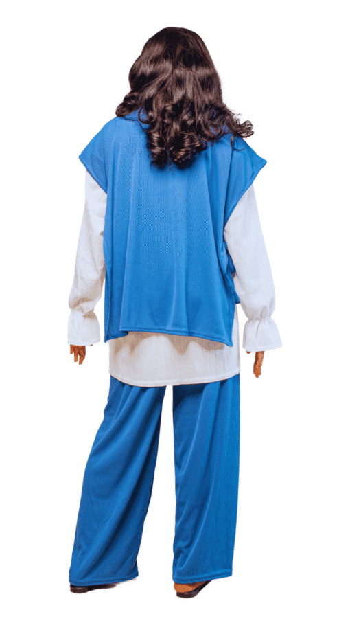 Ensemble Plissé 3 Pièces bleu élégant et original – Image 6
