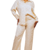 Ensemble 2 pièces texturé chemise + pantalon