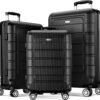Valise Rigide de Voyage légère et extensible avec 4 roulettes Silencieuses à 360° et Serrure TSA