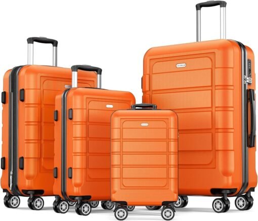 Valise Rigide de Voyage légère et extensible avec 4 roulettes Silencieuses à 360° et Serrure TSA – Image 12