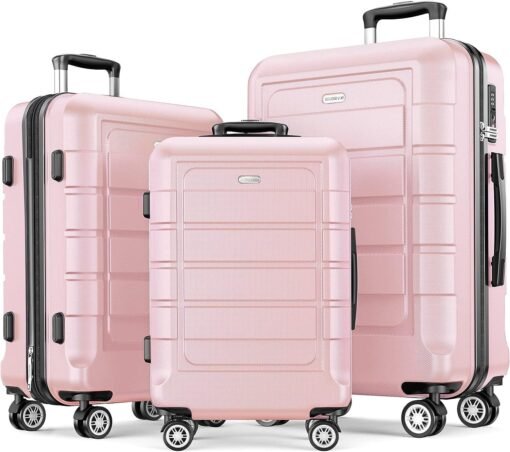 Valise Rigide de Voyage légère et extensible avec 4 roulettes Silencieuses à 360° et Serrure TSA – Image 10