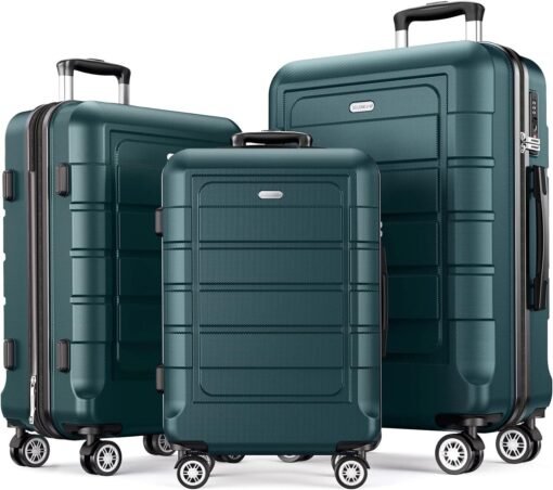 Valise Rigide de Voyage légère et extensible avec 4 roulettes Silencieuses à 360° et Serrure TSA – Image 11