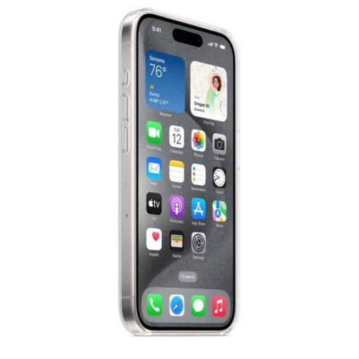 Coque transparente avec MagSafe pour iPhone 15 Pro – Image 2