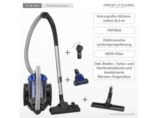 PROFICARE - Aspirateur puissant et silencieux BS 3040 – Image 2