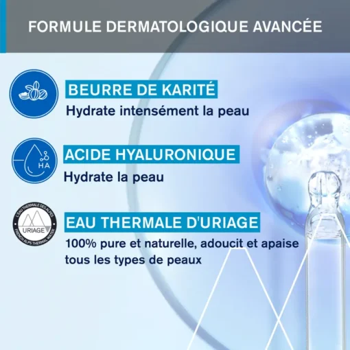 URIAGE - Lait Velouté Hydratation 24H Effet Lissant - Corps - Peaux Sèches et Sensibles – Image 3