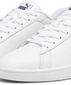 PUMA - Smash v2 cuir blanc