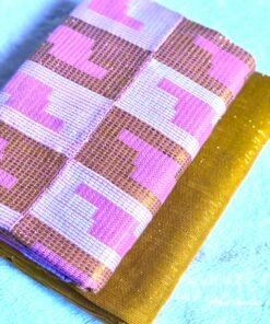 Tissu Kente tissé à la main 100% authentique en provenance du Ghana - Modèle 001