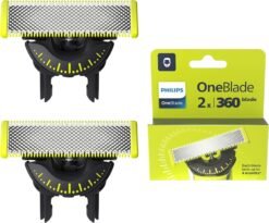 PHILIPS - 2 Lames de rechange 360 OneBlade modèle QP420/50
