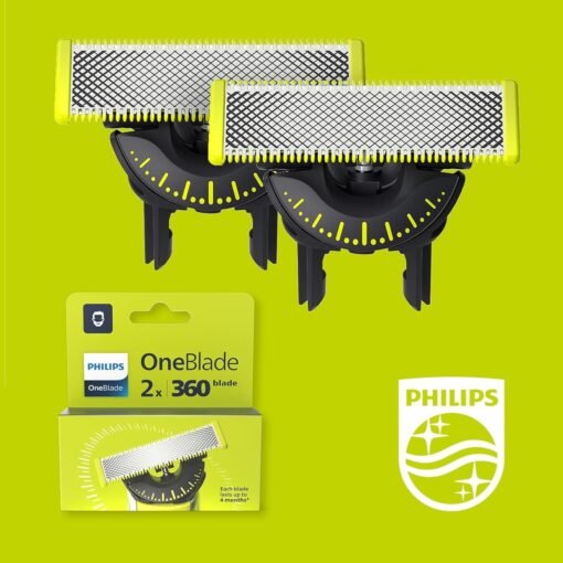 PHILIPS - 2 Lames de rechange 360 OneBlade modèle QP420/50 – Image 7
