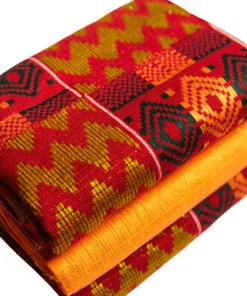 Tissu Kente tissé à la main 100% authentique en provenance du Ghana - Modèle 006