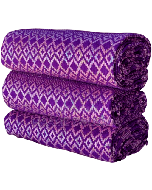 Tissu Kente tissé à la main 100% authentique en provenance du Ghana - Modèle 011