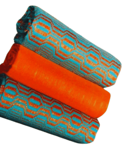 Tissu Kente tissé à la main 100% authentique en provenance du Ghana - Modèle 015
