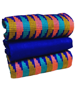 Tissu Kente tissé à la main 100% authentique en provenance du Ghana - Modèle 016