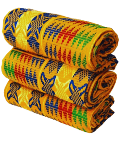 Tissu Kente tissé à la main 100% authentique en provenance du Ghana - Modèle 017