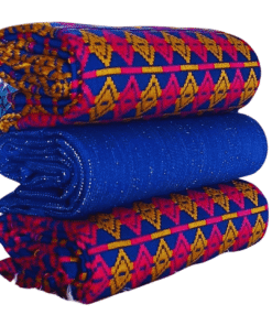 Tissu Kente tissé à la main 100% authentique en provenance du Ghana - Modèle 019