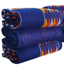 Tissu Kente tissé à la main 100% authentique en provenance du Ghana - Modèle 020