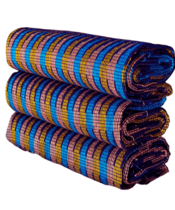 Tissu Kente tissé à la main 100% authentique en provenance du Ghana - Modèle 023