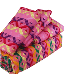 Tissu Kente tissé à la main 100% authentique en provenance du Ghana - Modèle 026