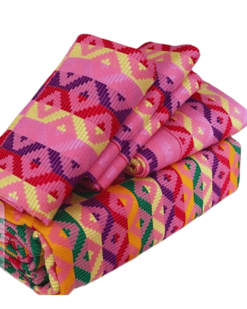 Tissu Kente tissé à la main 100% authentique en provenance du Ghana - Modèle 026