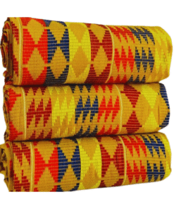 Tissu Kente tissé à la main 100% authentique en provenance du Ghana - Modèle 027