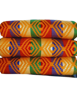 Tissu Kente tissé à la main 100% authentique en provenance du Ghana - Modèle 028