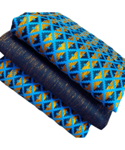 Tissu Kente tissé à la main 100% authentique en provenance du Ghana - Modèle 030