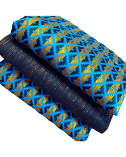 Tissu Kente tissé à la main 100% authentique en provenance du Ghana - Modèle 030