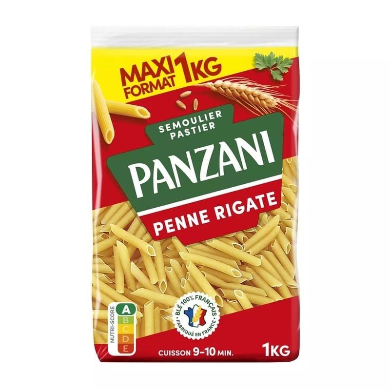 Pâtes alimentaires - Penne Rigate Paquet de 1kg - PANZANI - Qté : 1 - 3 450 CFA
