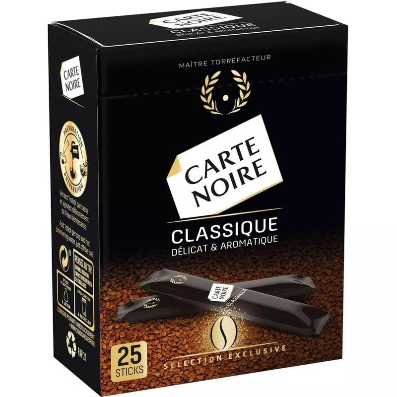 Café - Carte noire 25 sticks - Qté : 1 - 2 590 CFA