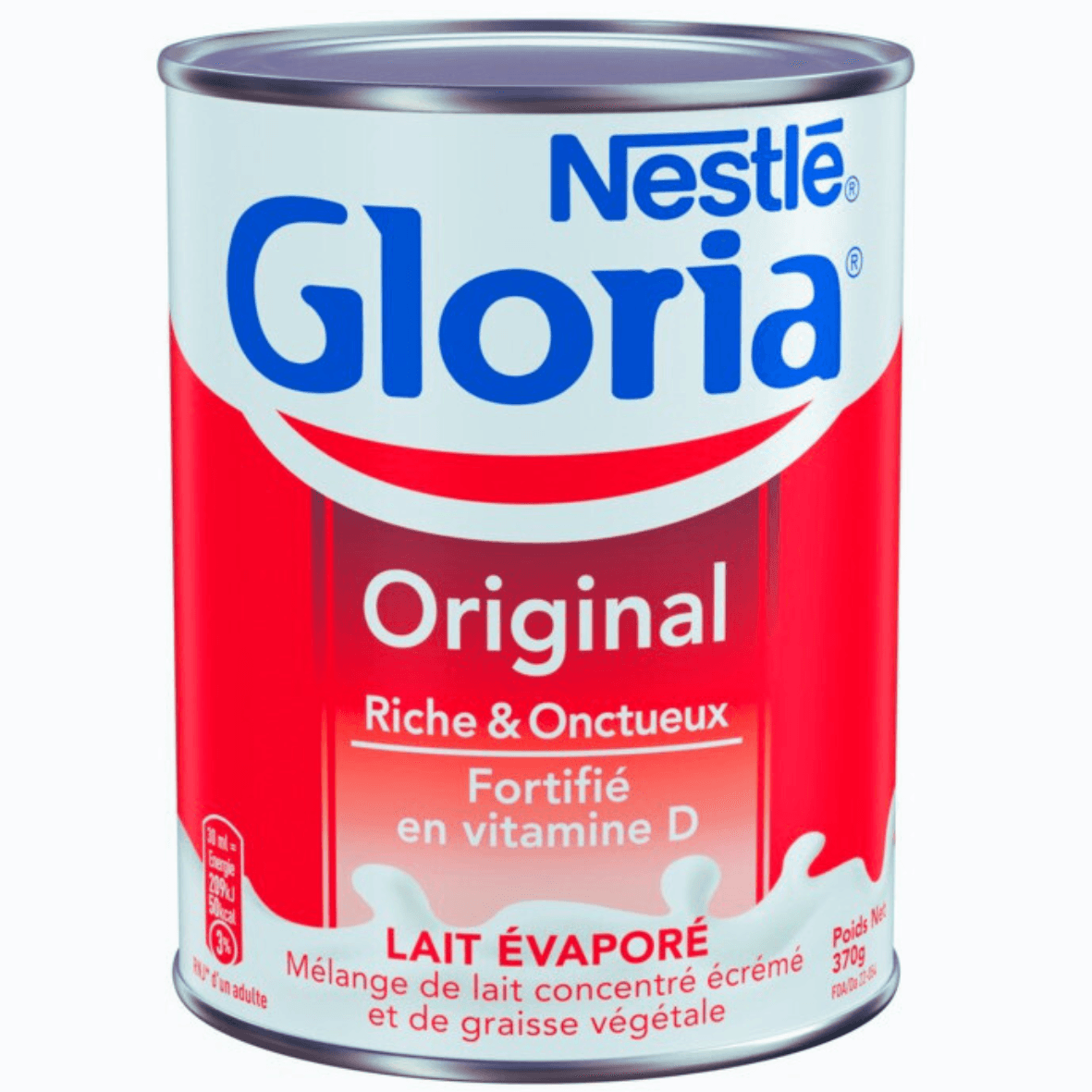 Lait concentré écrémé de graisse véétale 370g - Gloria - Qté : 1 - 1 250 CFA