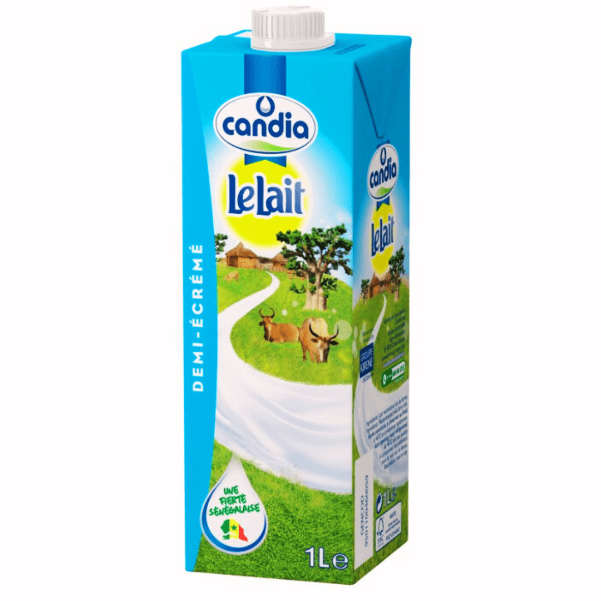 Lait demi-écrémé en brique 1l - Candia - Qté : 1 - 1 290 CFA