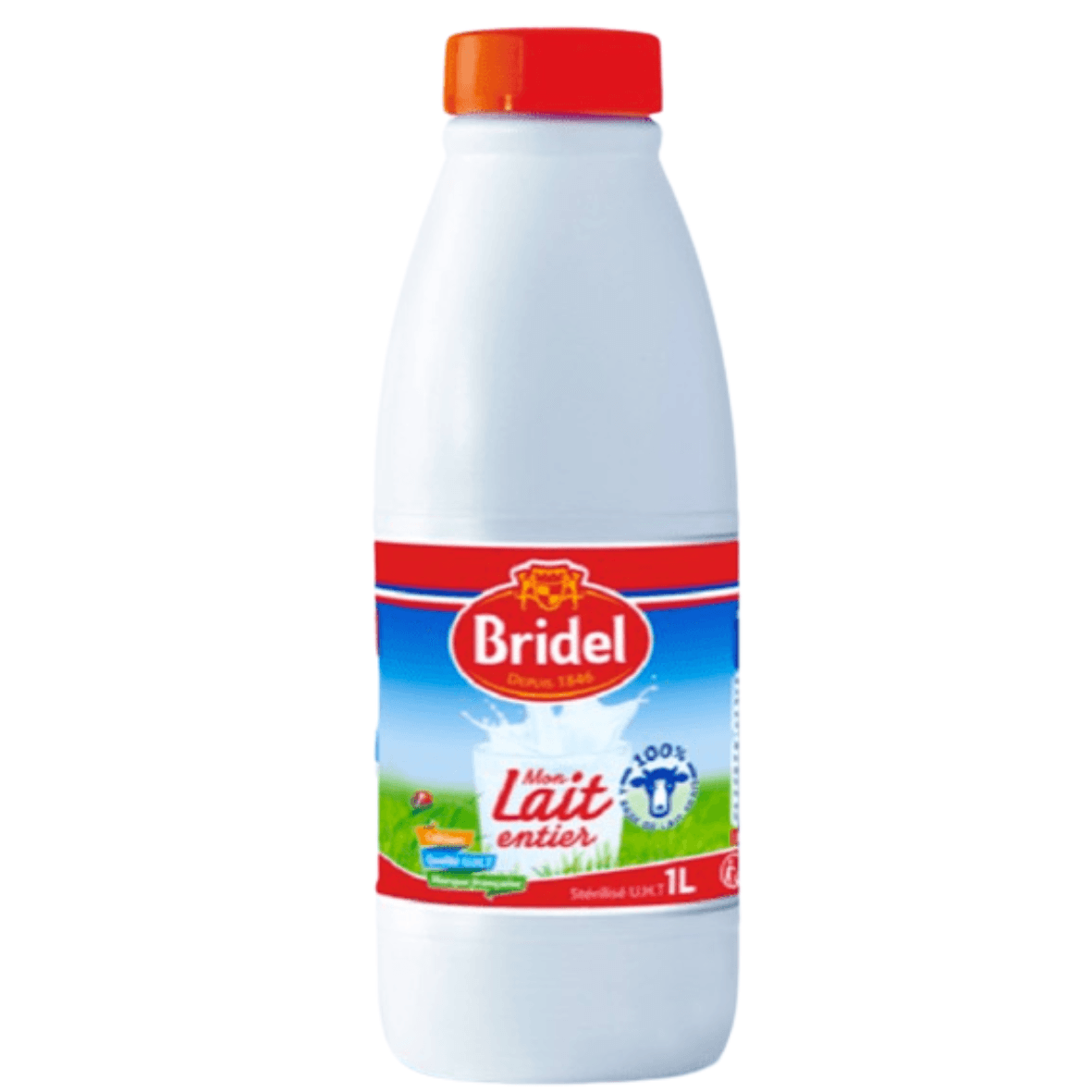Lait entier en bouteille 1l - Président - Qté : 1 - 2 190 CFA