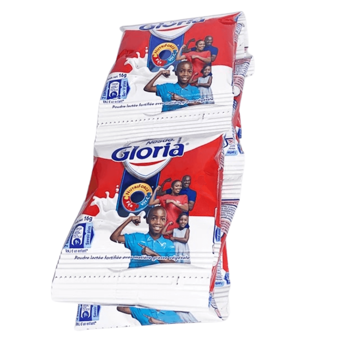 Lot de 10 sachets 16gr de lait entier en poudre - Gloria - Qté : 1 - 1 200 CFA