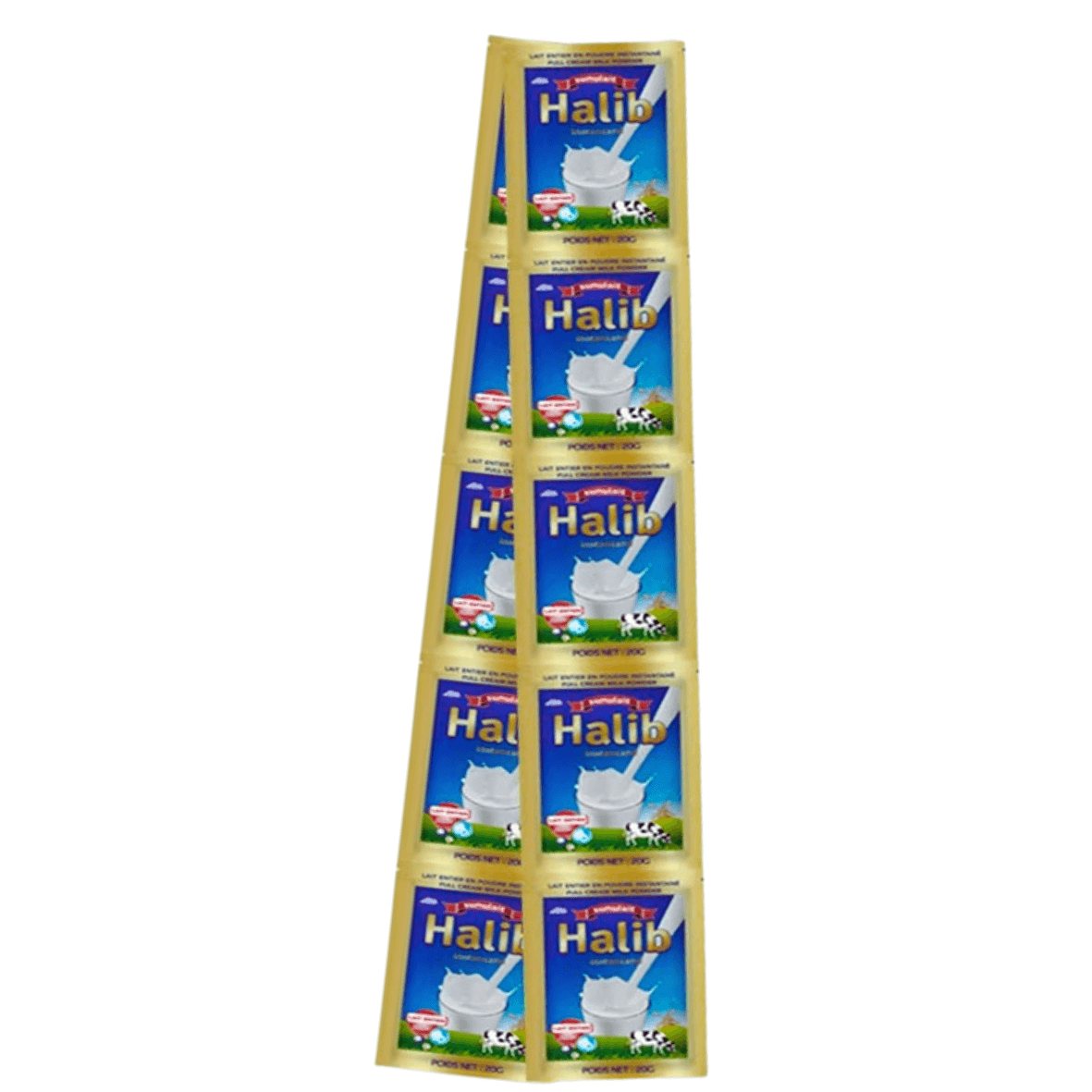 Lot de 10 sachets 22,5gr de lait entier en poudre - Halib - Qté : 1 - 1 200 CFA