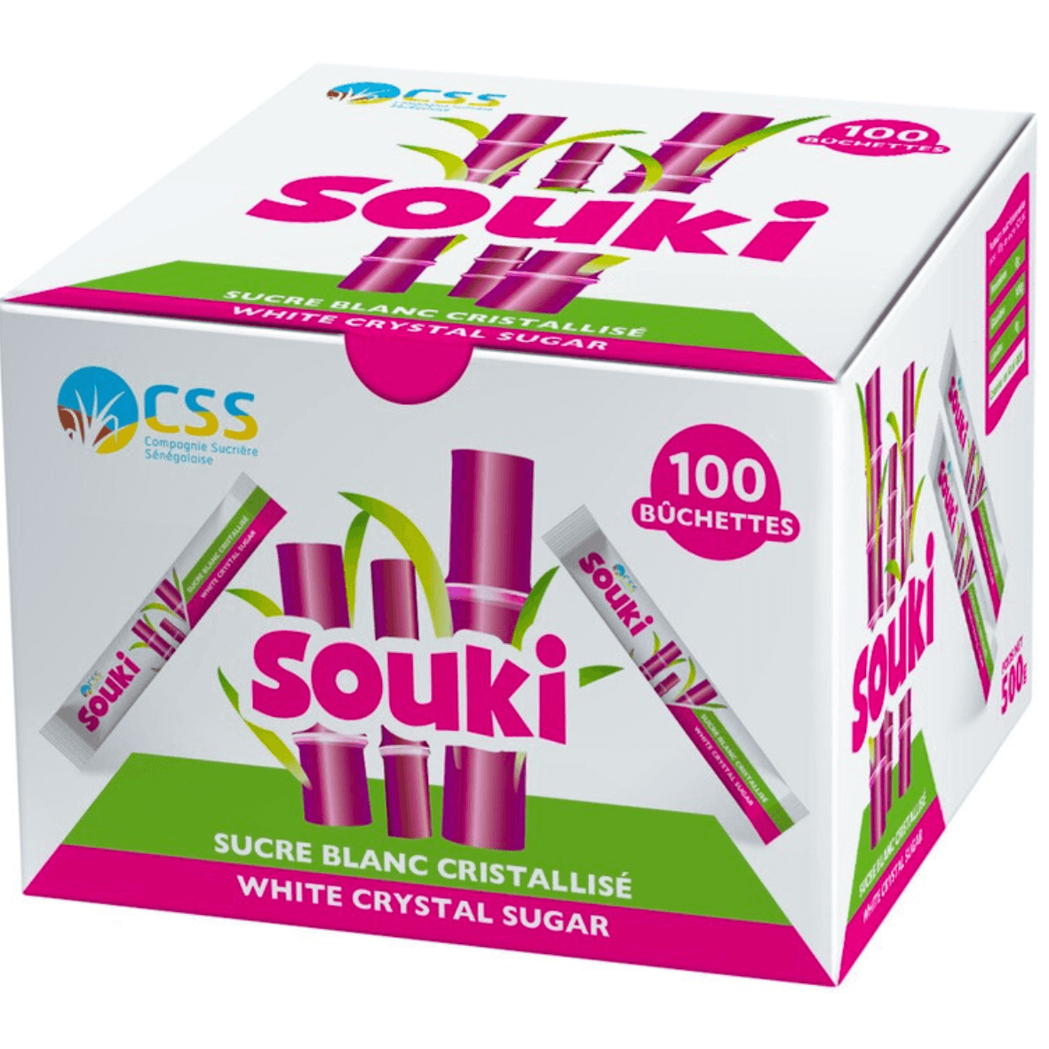 Sucre en poudre - Souki 100 buchettes - Qté : 1 - 1 490 CFA