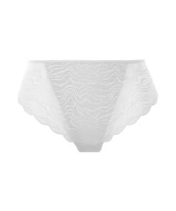 Slip brésilien Fantasie impression blanc