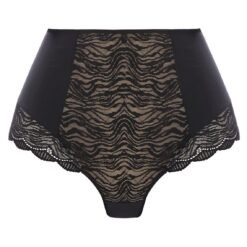 Culotte taille haute Fantasie impression noir