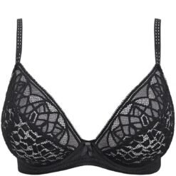 Soutien-gorge plongeant à armatures Soirée Lace Freya noir